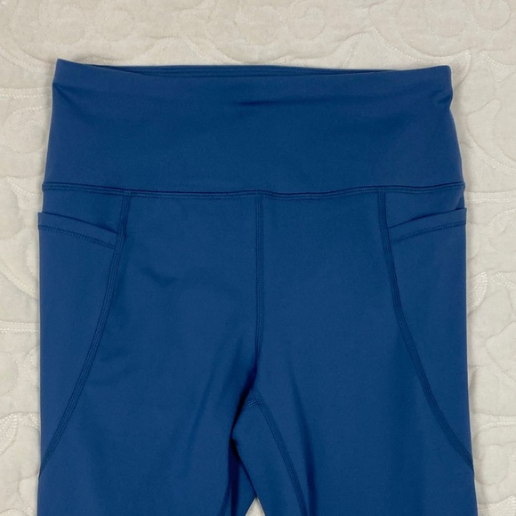 LOT of 3 Athletic Works Capri Leggings Size Medium Blue Green - Picture 7 of 15